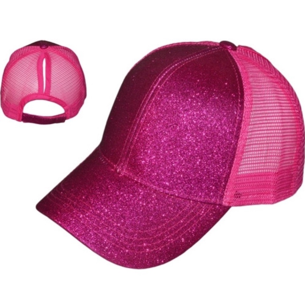 🍭PINK GLITTER- Pony Hat